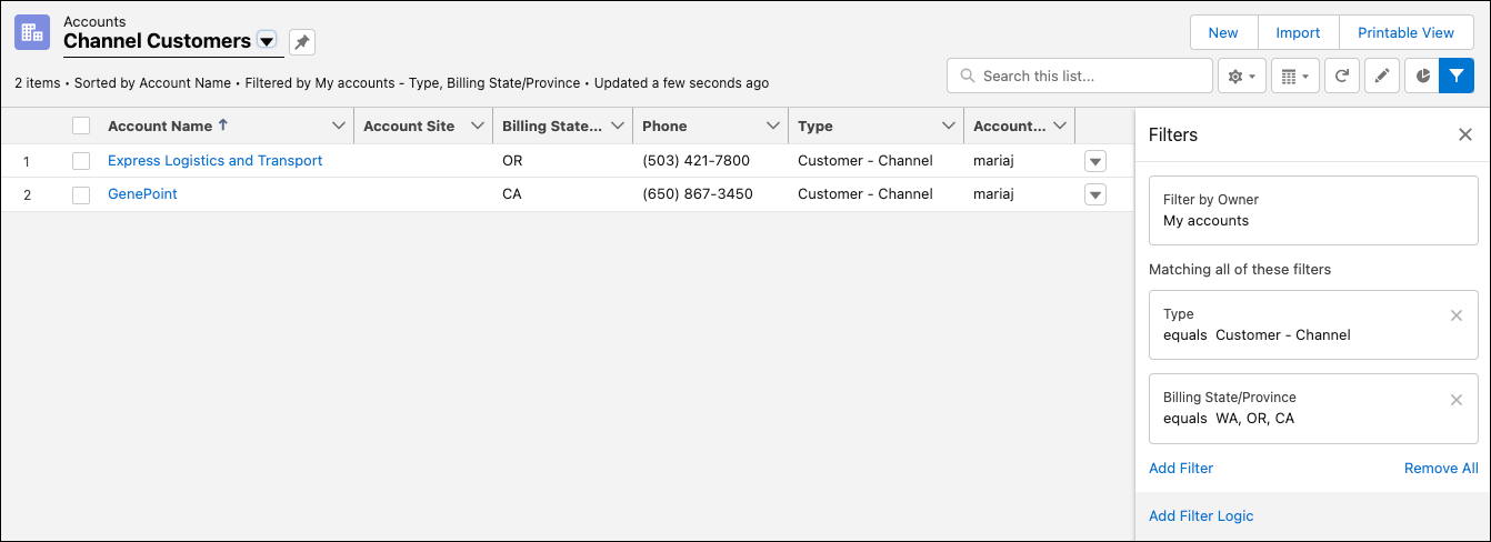 Channel customers filtered even more
