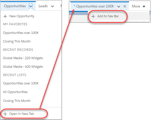 Open a temporary tab and then add it to the navigation bar